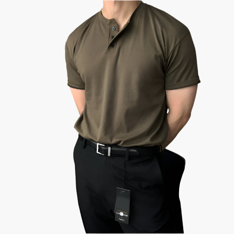 Poloni Shirt met Knopenkraag