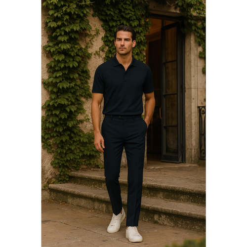 COMFORTABLE POLO AND TROUSERS FOR MEN