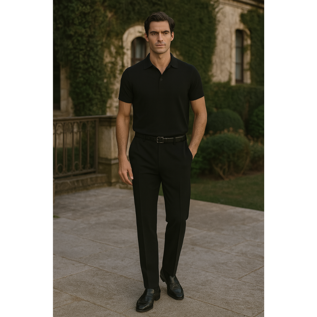 COMFORTABLE POLO AND TROUSERS FOR MEN