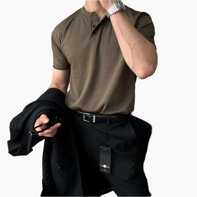 Poloni Shirt met Knopenkraag