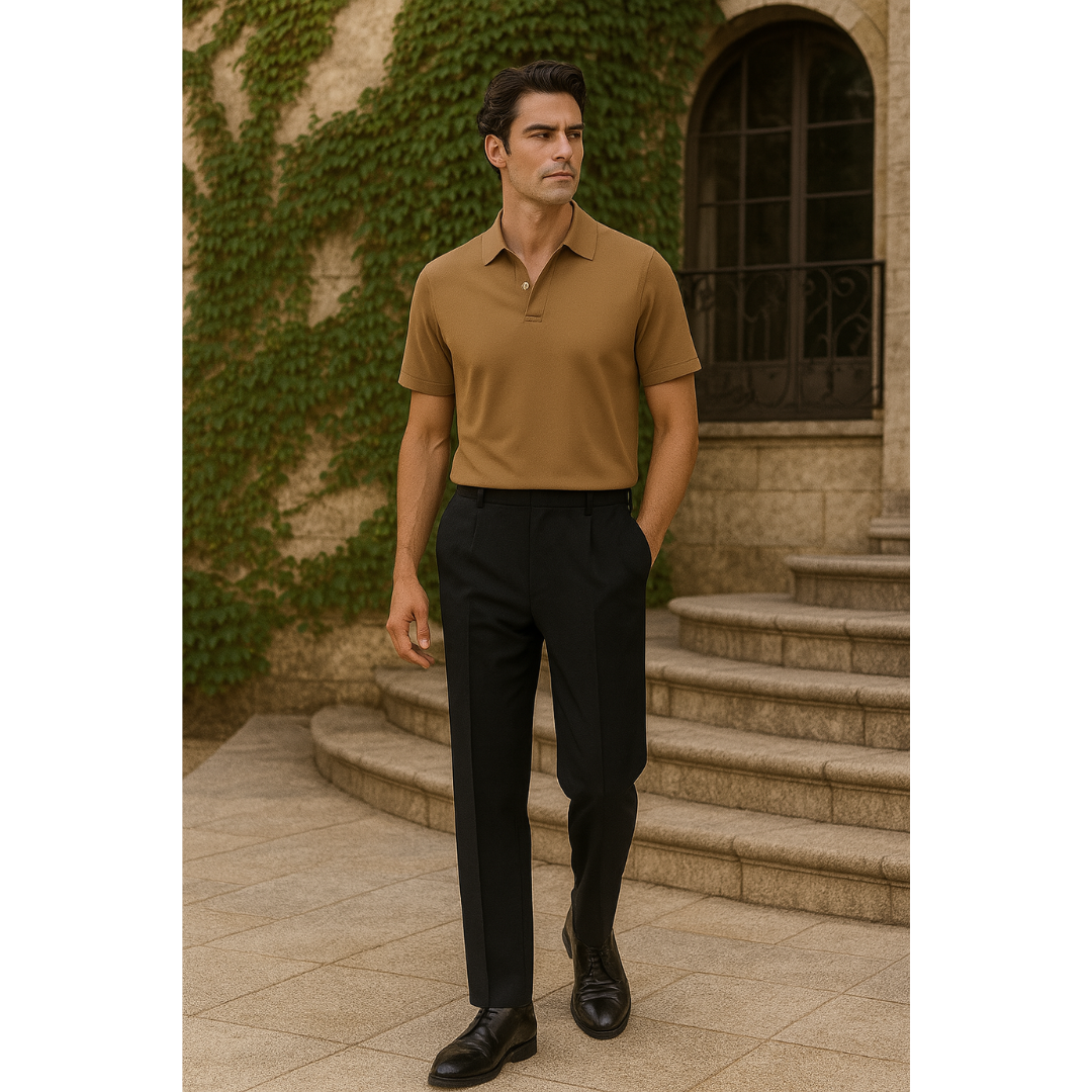 COMFORTABLE POLO AND TROUSERS FOR MEN