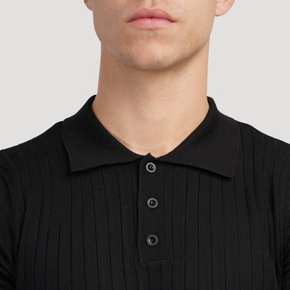 HEON Gebreide Polo Shirt