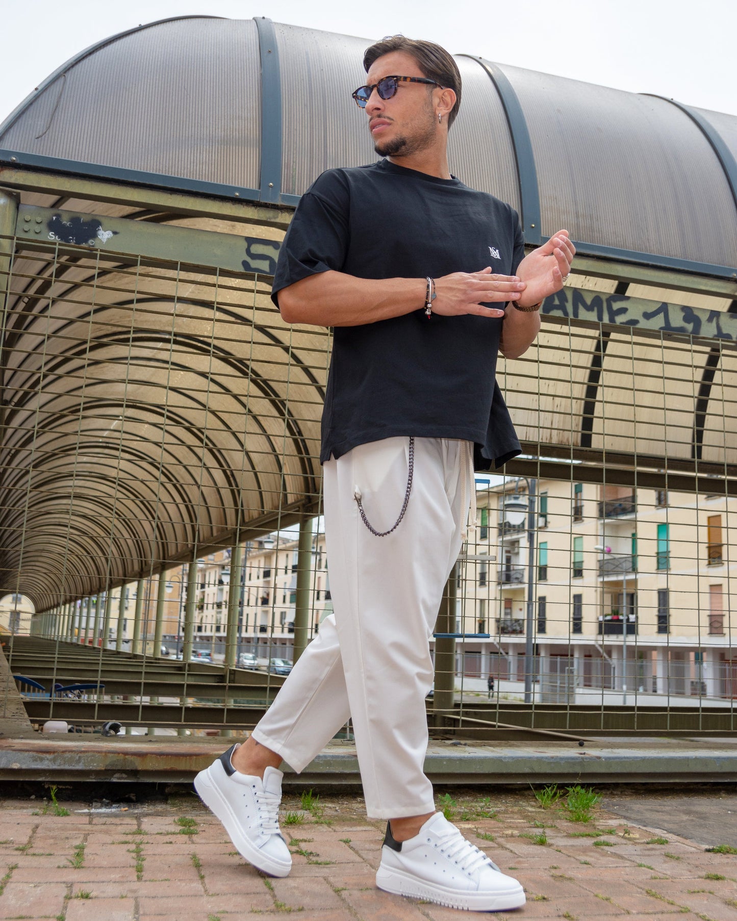 Maison Velutti – Subtle Herringbone Trousers