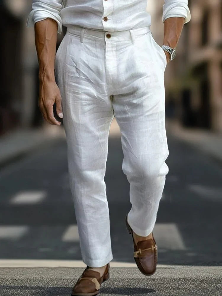 Maison Velutti - UrbanEase Linen Trousers