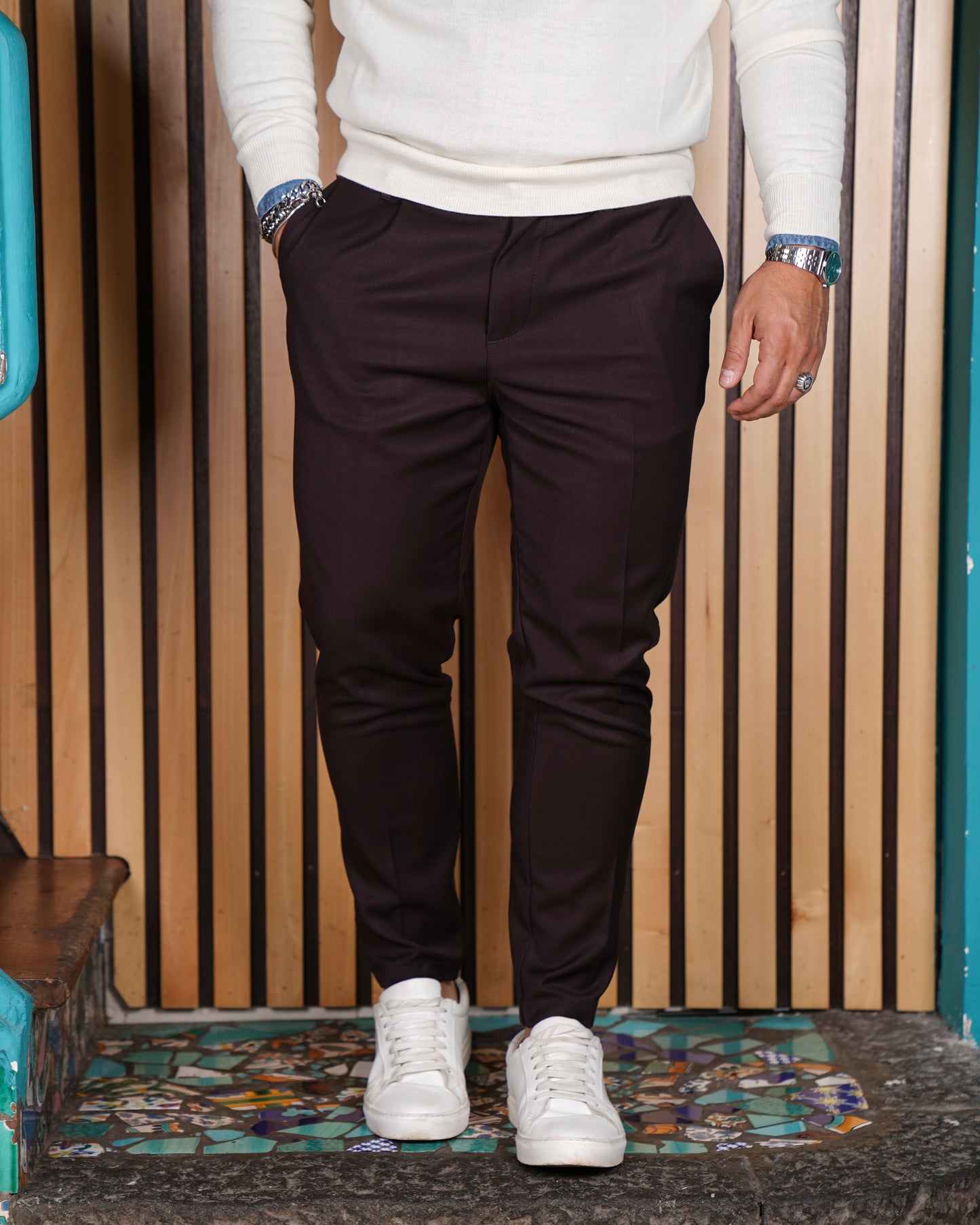 Maison Velutti – Classic Linen Slacks